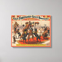 Poster De Cirque Des Grands Danois Avec Entraîneur