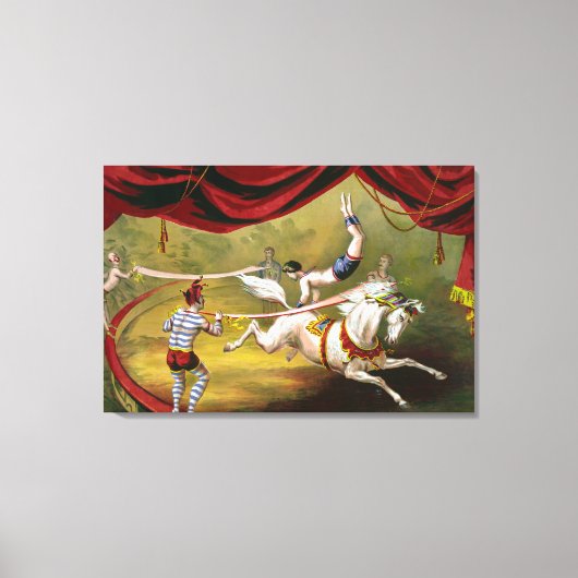 Toile Poster De Cirque Montrant Acrobat En Cours De Cour (Recto)