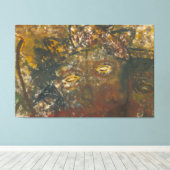 Toile Poster de fantôme Zombie Abstraite d'Halloween (Insitu (Plancher de Bois))