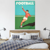 Toile Poster de football vintage (Insitu(Chambre))