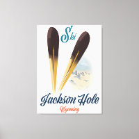 Poster de Jackson Hole Wyoming Ski