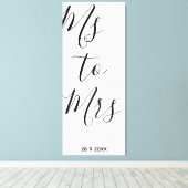 Toile Poster de la douche nuptiale Mme à Mme (Insitu (Plancher de Bois))