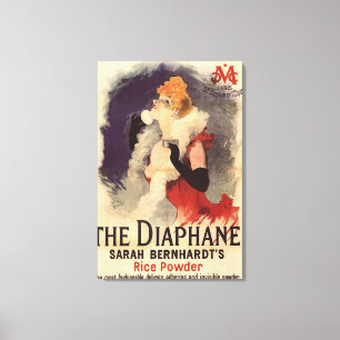 Toile Poster de la femme La Diaphane Powdering Face Prom