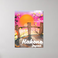 Poster de la fleur japonaise de Hakone.