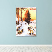 Toile Poster de l'affiche de la Vosges (Insitu (Plancher de Bois))