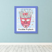 Toile Poster de l'Aqua Ado Hunger Force Visible Frylock (Insitu (Plancher de Bois))