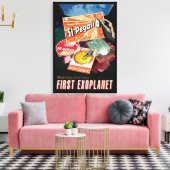 Toile Poster de l'espace rétro - Exoplanet Discovery 51  (Insitu(Salon))