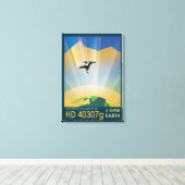 Toile Poster De L'Espace Rétro-La Gravité D'Une Super Te (Insitu (Plancher de Bois))