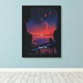 Toile Poster de l'espace rétro - Les spectateurs observe (Insitu (Plancher de Bois))