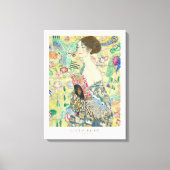 Toile Poster de l'exposition Gustav Klimt Lady with Fan  (Recto)