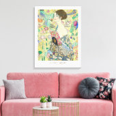 Toile Poster de l'exposition Gustav Klimt Lady with Fan  (Insitu(Salon))