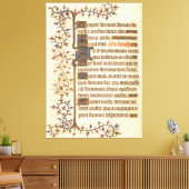 Toile Poster de manuscrit éclairé (Insitu(Salon))