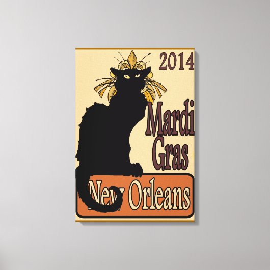 Toile Poster de Mardi Gras 2014 (Recto)