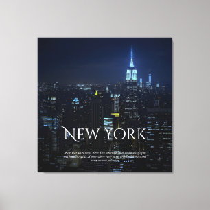 Toile Poster de New York City Skyline - Modern Wall Art