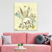 Toile Poster de New York Doodle (Insitu(Salon))