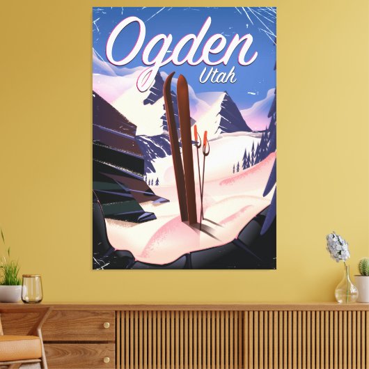 Toile Poster de ogden, Utah Ski (Insitu(Salon))