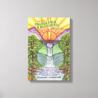 Toile Poster de Pagosa Folk 'N Bluegrass 2015