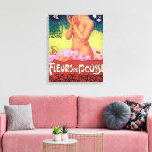Toile Poster de parfum Fleurs de Mousse (Insitu(Salon))