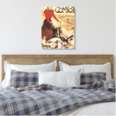 Toile Poster de promotion Comiot Motocycles femme et oie (Insitu(Chambre))