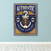 Toile Poster de voile vintage (Insitu (Plancher de Bois))