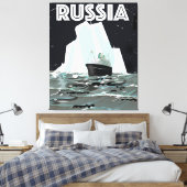 Toile Poster de voyage de Russie soviétique Arctique (Insitu(Chambre))