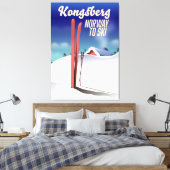 Toile Poster de voyage de ski en Norway Kongsberg. (Insitu(Chambre))