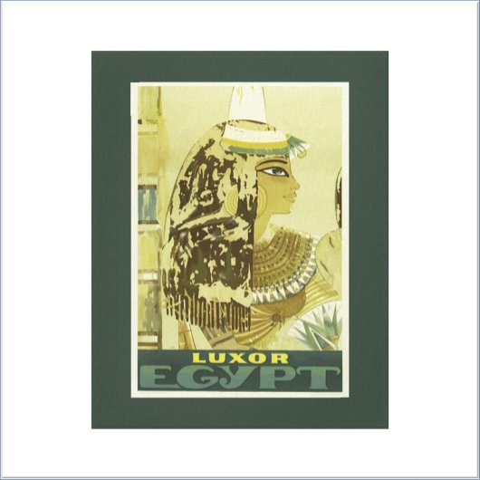 Toile Poster de voyage en Egypte vintage