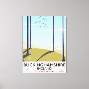 Toile Poster de voyage ferroviaire Buckinghamshire Angle