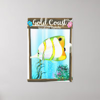 poster de voyage Gold Coast Australia.
