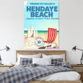 Toile poster de voyage Hendaye Beach (Insitu(Chambre))