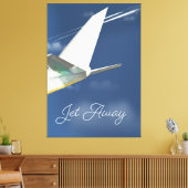 Toile Poster de voyage Jet Away. (Insitu(Salon))
