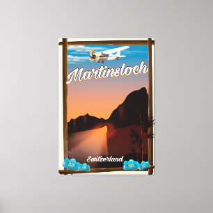 Toile poster de voyage Martinsloch Suisse