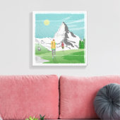 Toile poster de voyage matterhorn Suisse (Insitu(Salon))