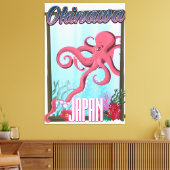 Toile Poster de voyage Okinawa Japan Squid (Insitu(Salon))