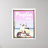 Toile Poster de Voyage Puglia Italie. (Recto)