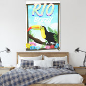 Toile Poster de voyage Rio Brésil Toucan (Insitu(Chambre))
