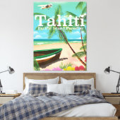 Toile Poster de voyage Tahiti (Insitu(Chambre))