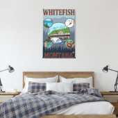 Toile Poster de voyage Whitefish, MontanaScic (Insitu(Chambre))
