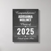 Toile Poster des diplômés de Modern Félicitations (Recto)