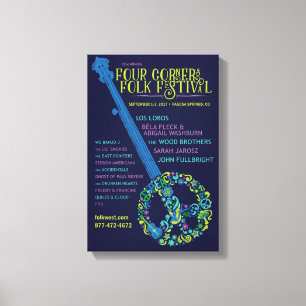 Toile Poster du Festival folklorique des quatre coins 20