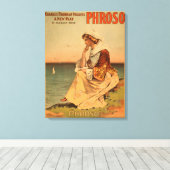 Toile Poster du Phroso Woman at Beach Theatre (Insitu (Plancher de Bois))