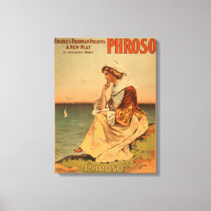 Toile Poster du Phroso Woman at Beach Theatre