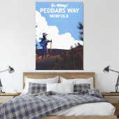 Toile Poster du Randonnée Peddars Way Norfolk (Insitu(Chambre))