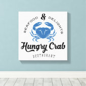Toile Poster du restaurant de crabe affamé (Insitu (Plancher de Bois))