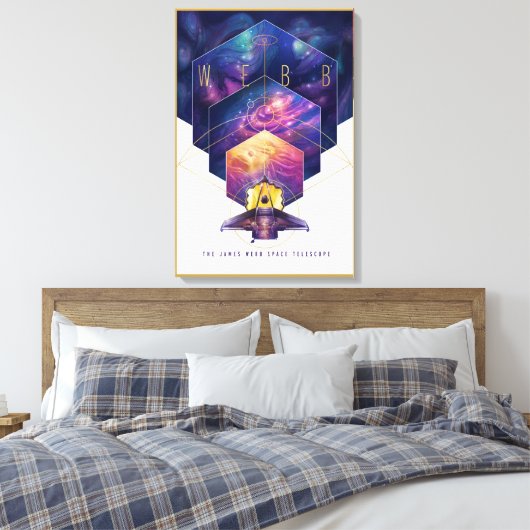 Toile Poster du télescope spatial James Webb. (Insitu(Chambre))