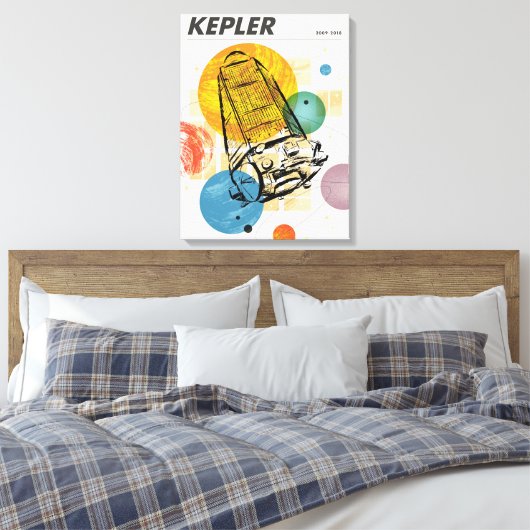 Toile Poster du télescope spatial Kepler. (Insitu(Chambre))