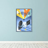 Toile Poster du télescope spatial Tess. (Insitu (Plancher de Bois))