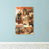 Toile Poster du théâtre William Shakespeare "Hamlet" (Insitu (Plancher de Bois))