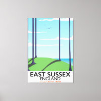 Poster du train East Sussex, Angleterre