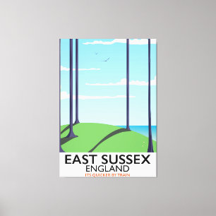 Toile Poster du train East Sussex, Angleterre